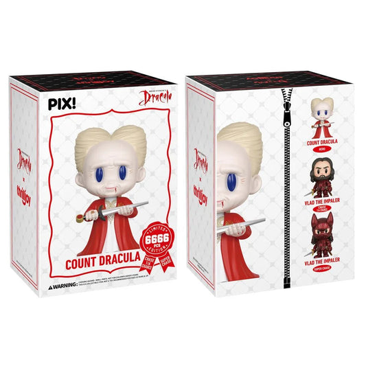 Pixi Count Dracula figurine packaging on a white background