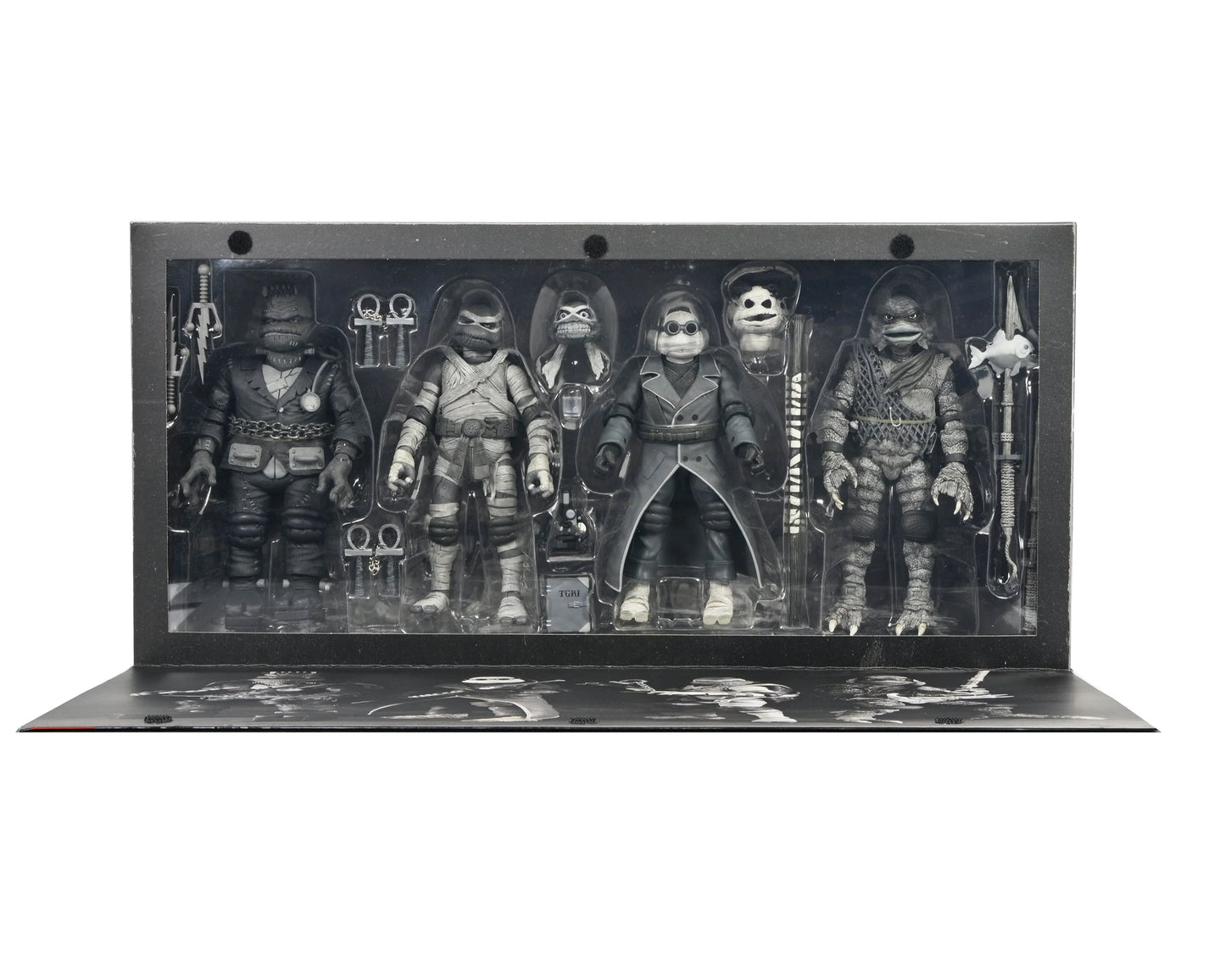 NECA Universal Monsters x TMNT Black & White Action Figure 4-Pack