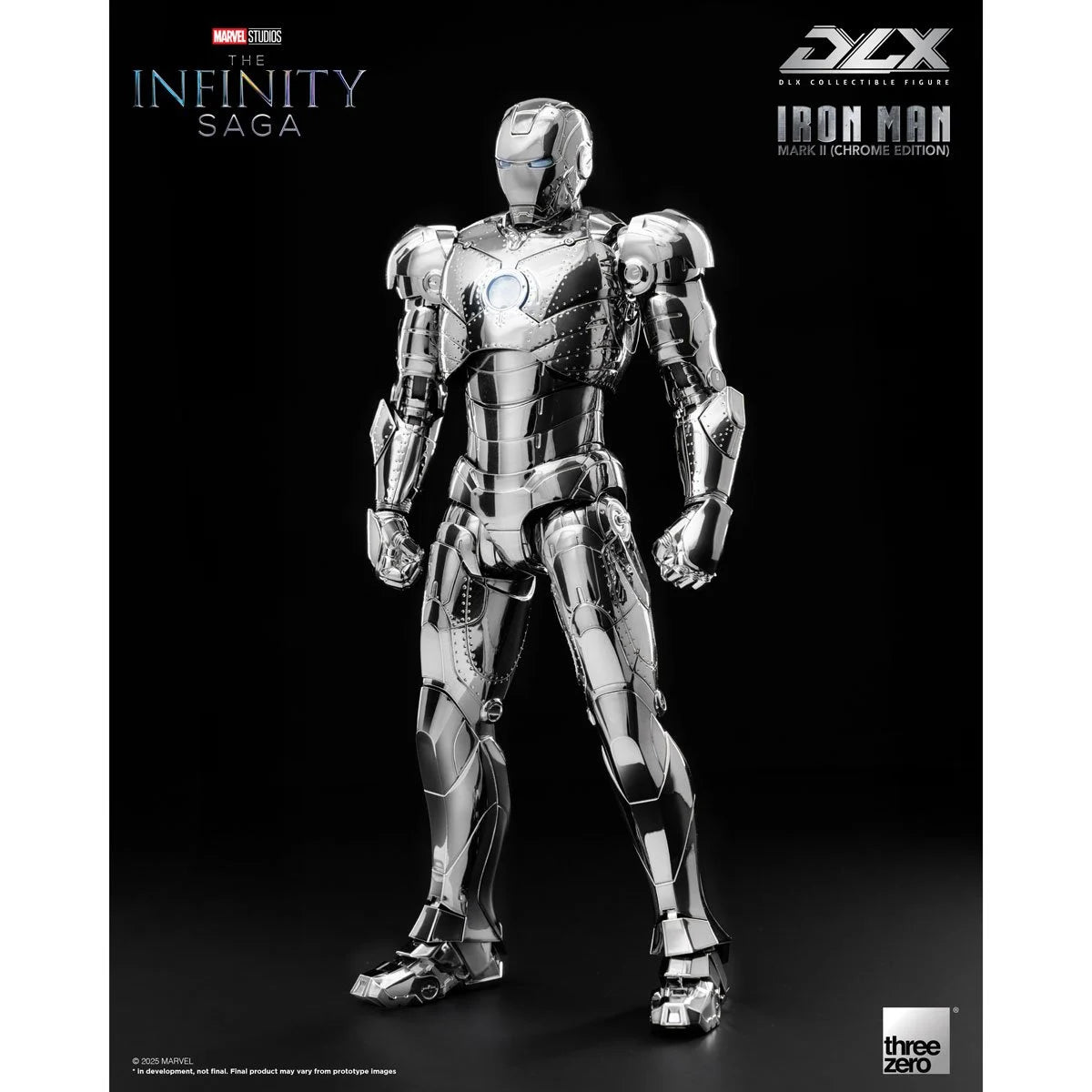 Threezero Infinity Saga Iron Man Mark 2 Chrome Edition DLX Action Figure