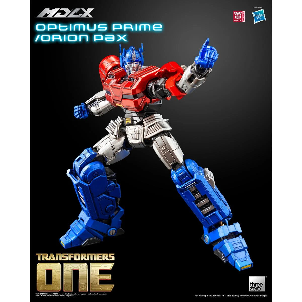 ThreeZero Transformers One Optimus Prime Orion Pax MDLX Action Figure