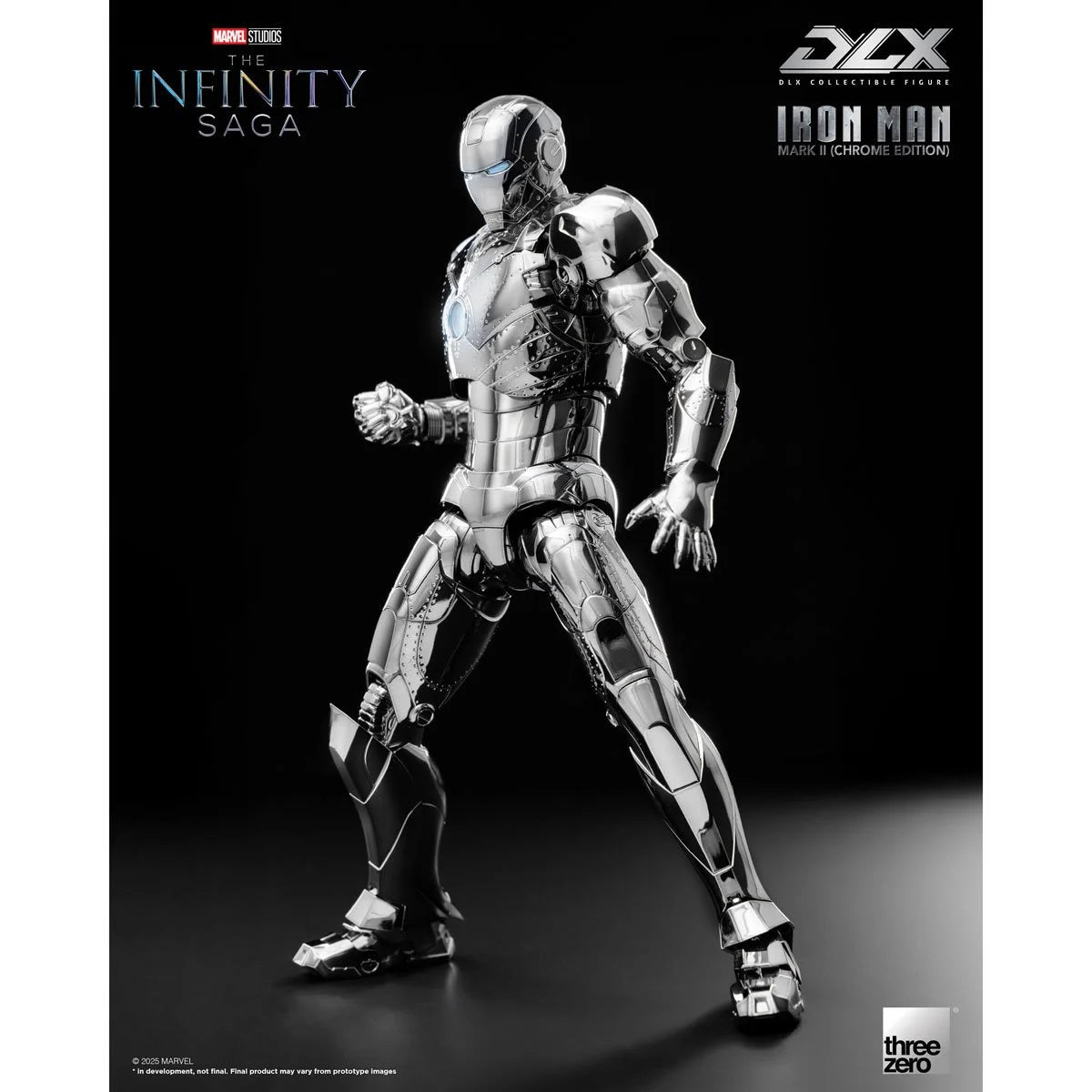 Threezero Infinity Saga Iron Man Mark 2 Chrome Edition DLX Action Figure