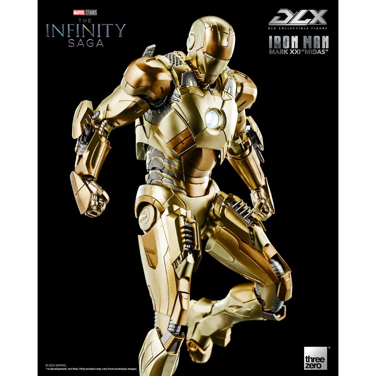 Marvel Threezero Infinity Saga Iron Man Mark 21 Midas DLX Action Figure