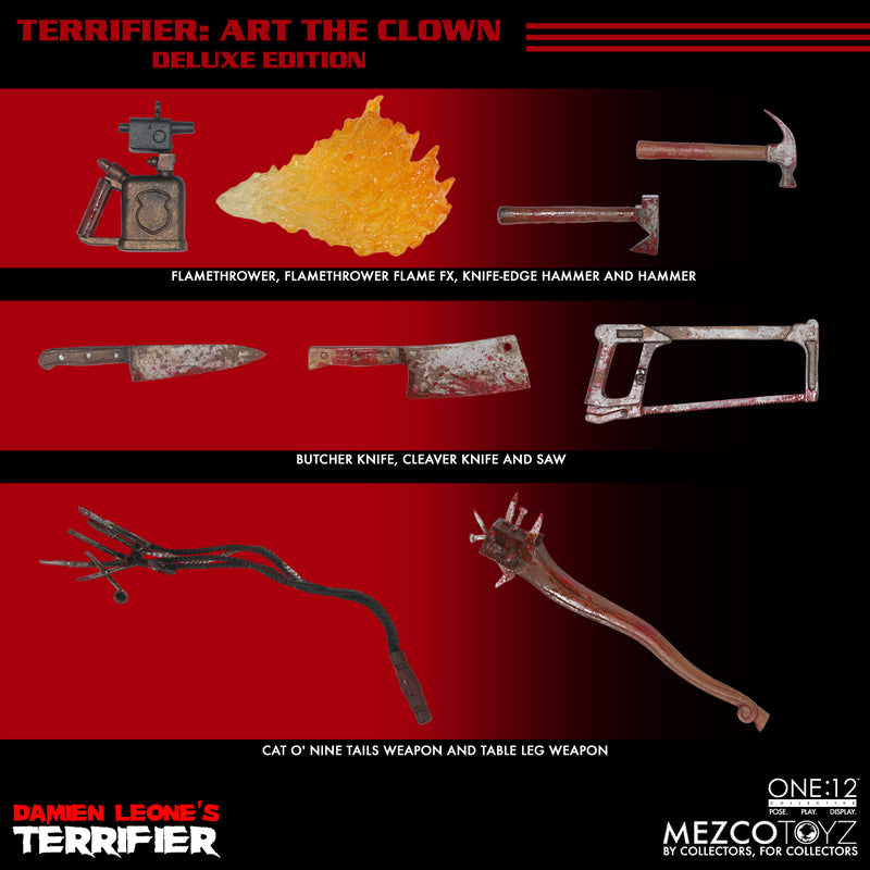 Mezco Terrifier Art The Clown One:12 Collective Deluxe Action Figure