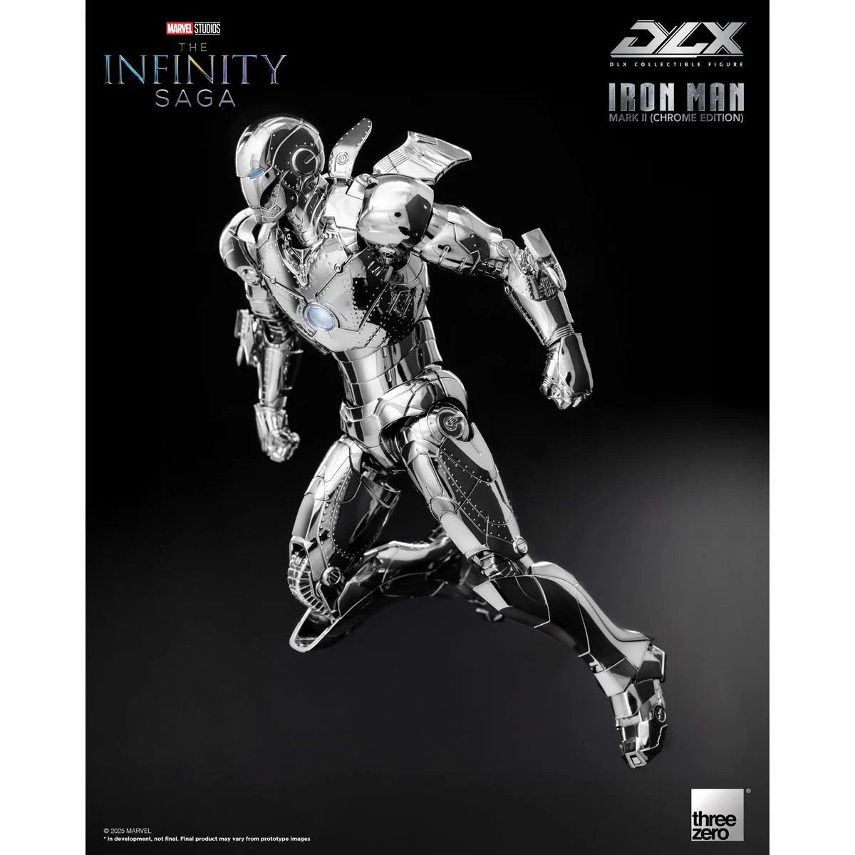 Threezero Infinity Saga Iron Man Mark 2 Chrome Edition DLX Action Figure