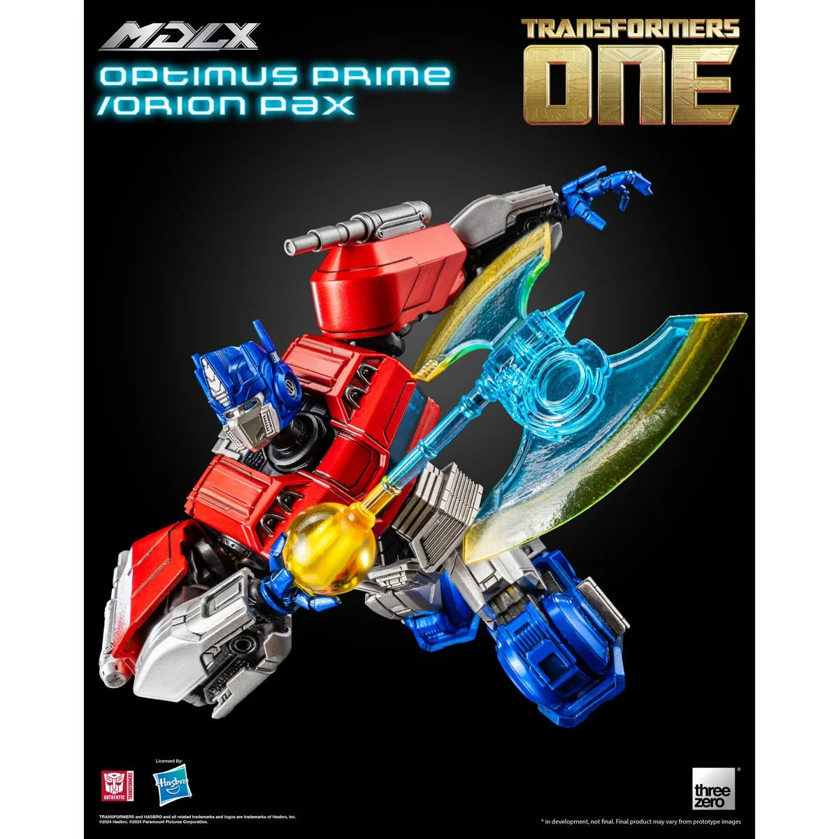 ThreeZero Transformers One Optimus Prime Orion Pax MDLX Action Figure