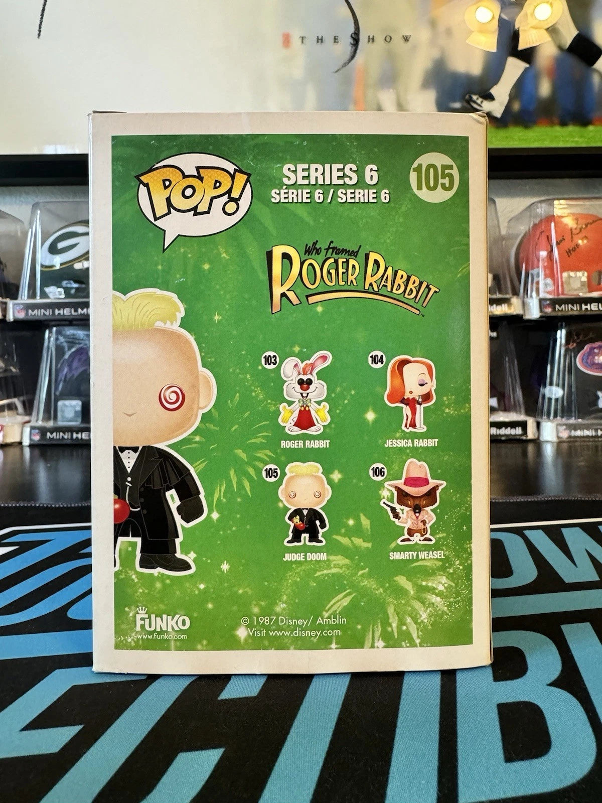 Funko POP! Judge Doom #105 Signed by Christopher Lloyd JSA Cert