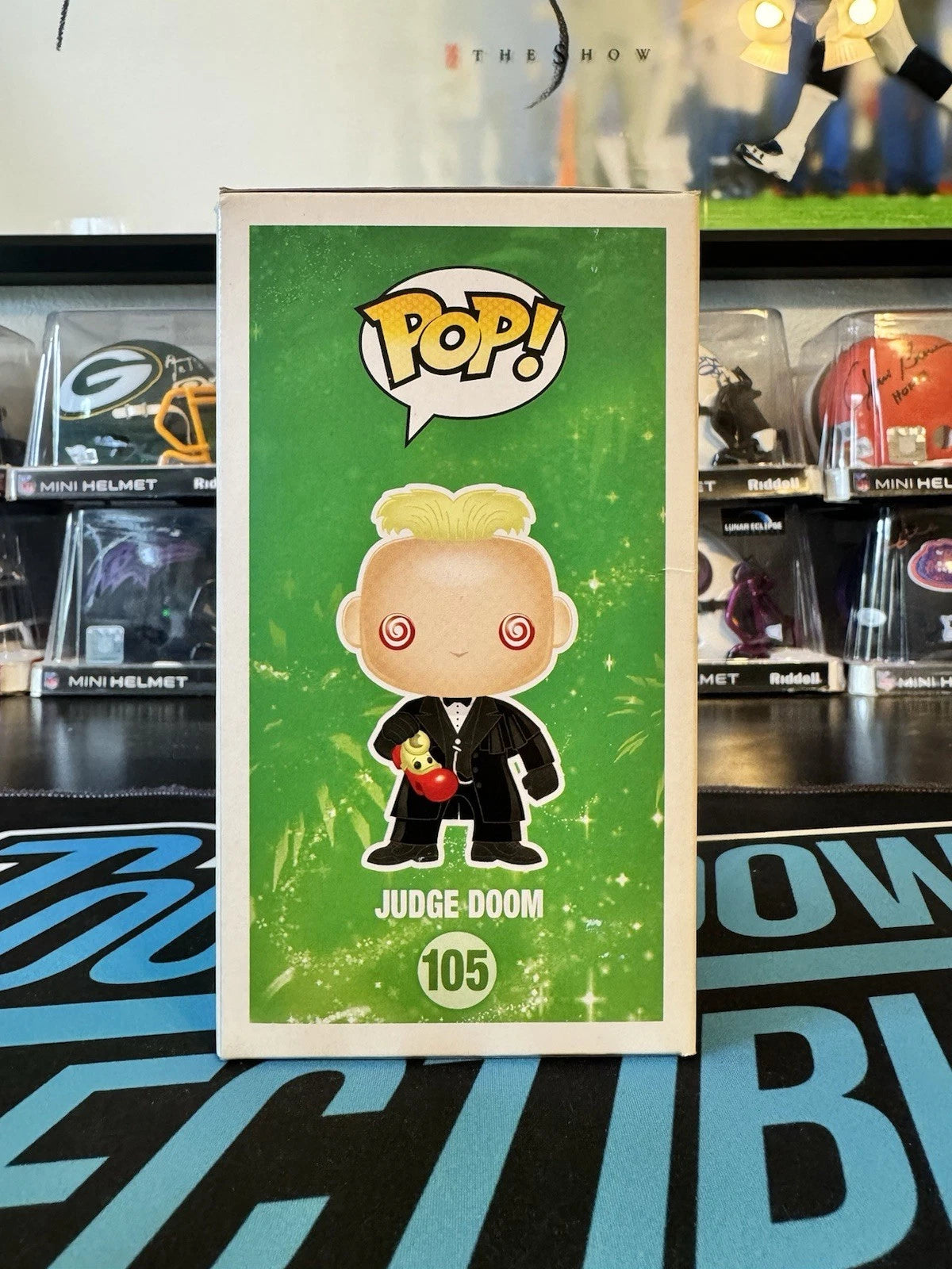 Funko POP! Judge Doom #105 Signed by Christopher Lloyd JSA Cert