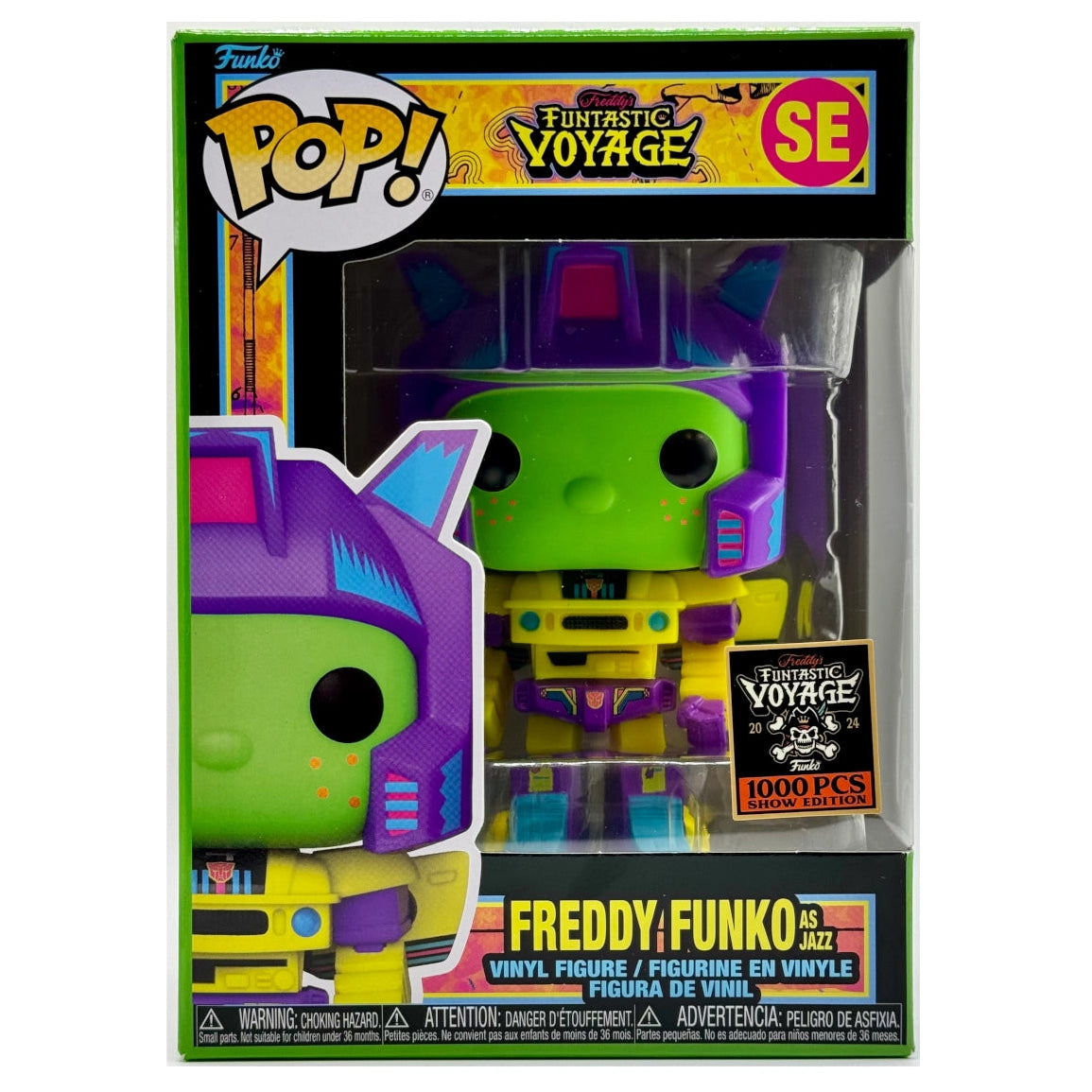 Funko POP! Freddy Funko as Jazz Black-Light SDCC SE 1000pcs