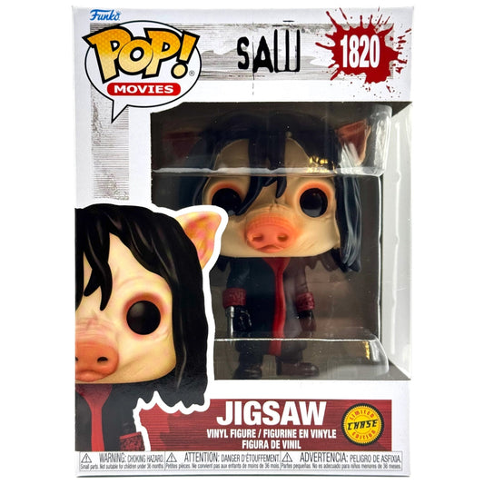 Funko Pop! Jigsaw vinyl figure packaging from Saw movie series