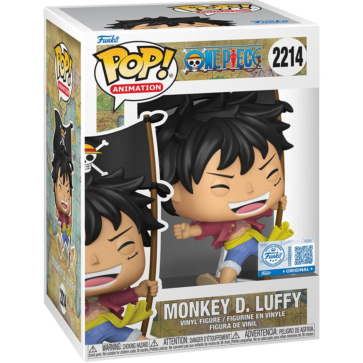 Funko POP! Monkey D. Luffy with Flag One Piece EE Exclusive #2214