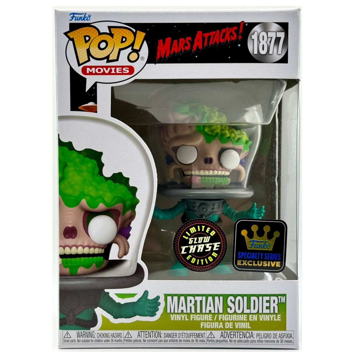 Funko POP! Mars Attacks! Martian Soldier GLOW CHASE #1877