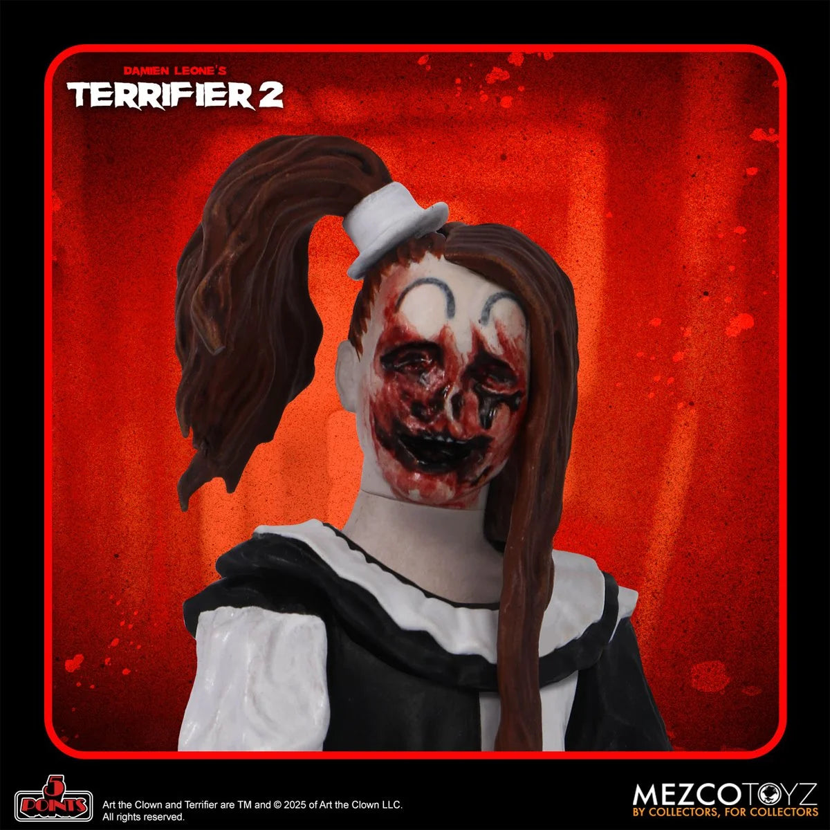 Mezco Terrifier Art the Clown & Little Pale Girl 5-points Action Figure Set
