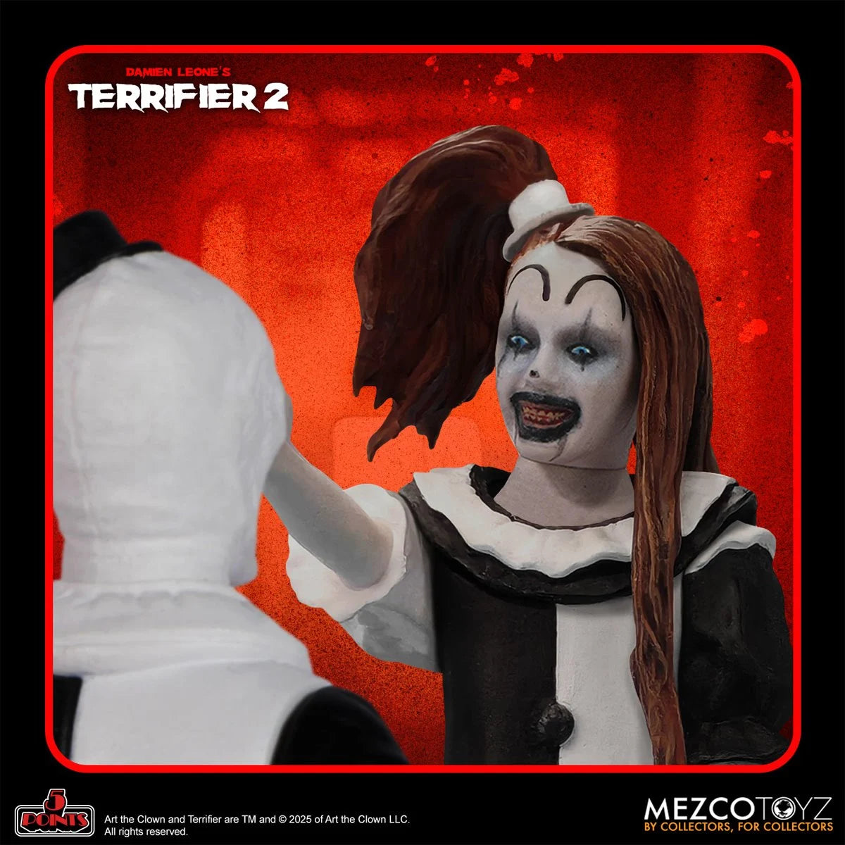 Mezco Terrifier Art the Clown & Little Pale Girl 5-points Action Figure Set