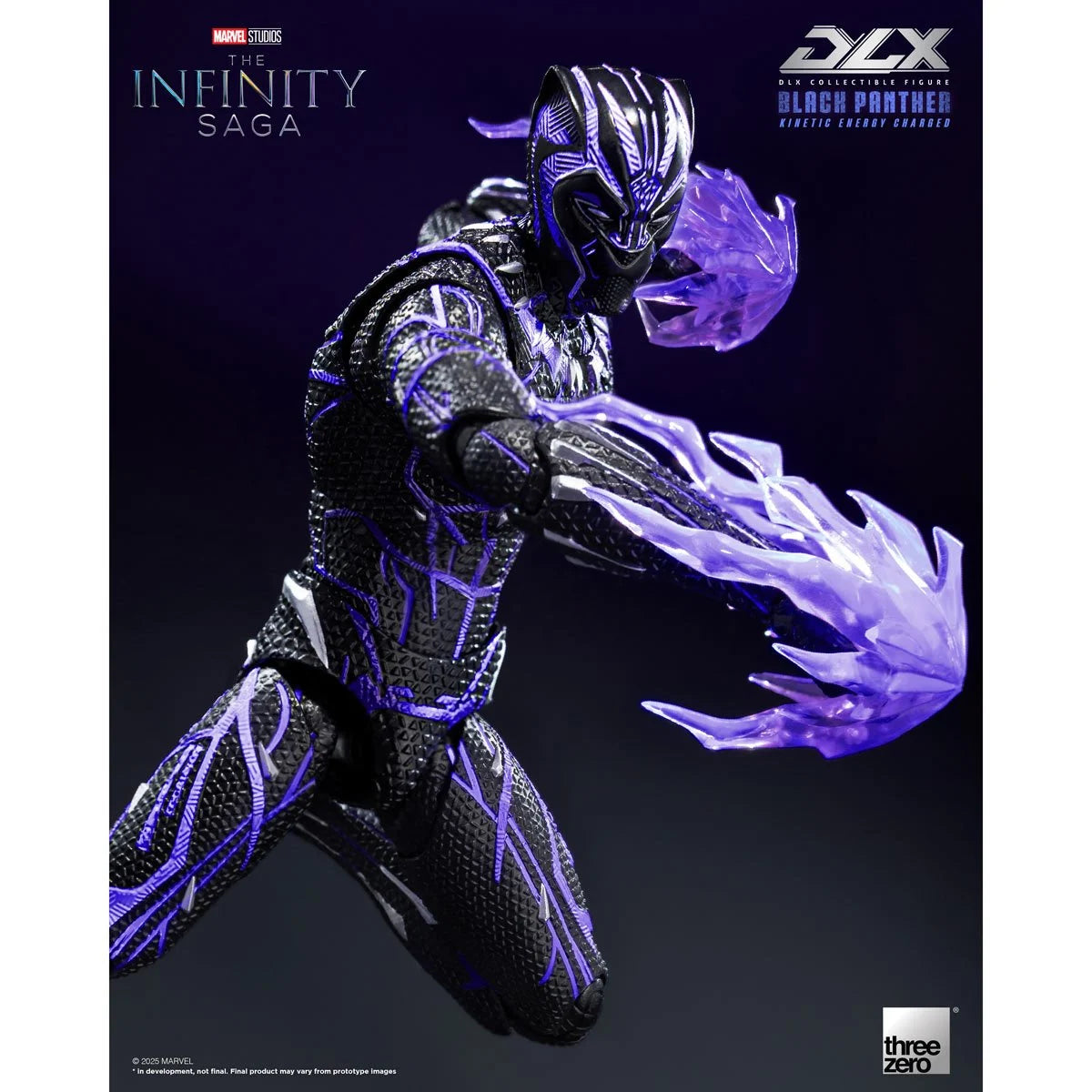 Threezero Infinity Black Panther Kinetic Energy Charged DLX Action Figure