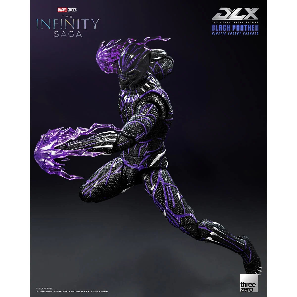 Threezero Infinity Black Panther Kinetic Energy Charged DLX Action Figure