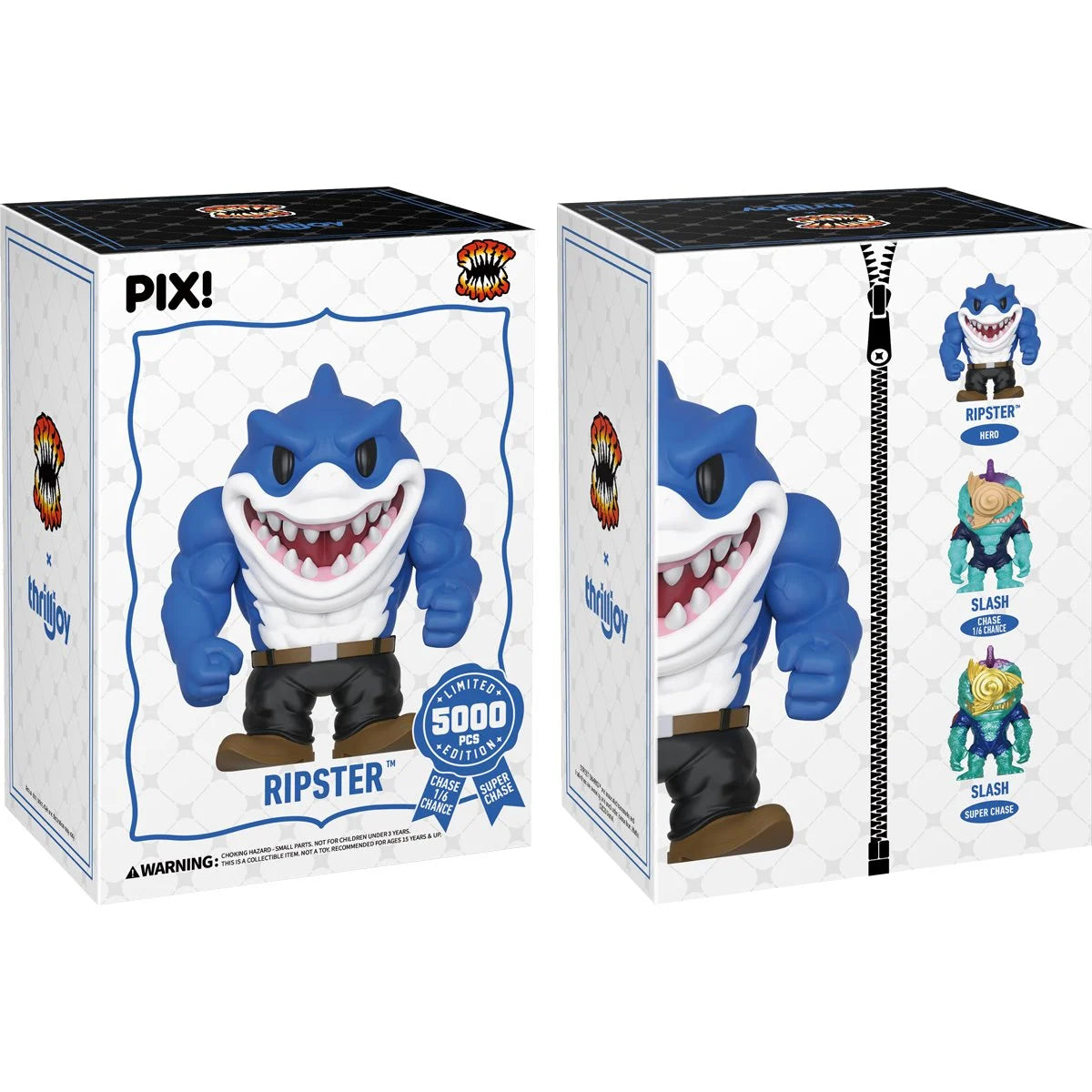 Thrilljoy PIX! Street Sharks Ripster Vinyl Figure