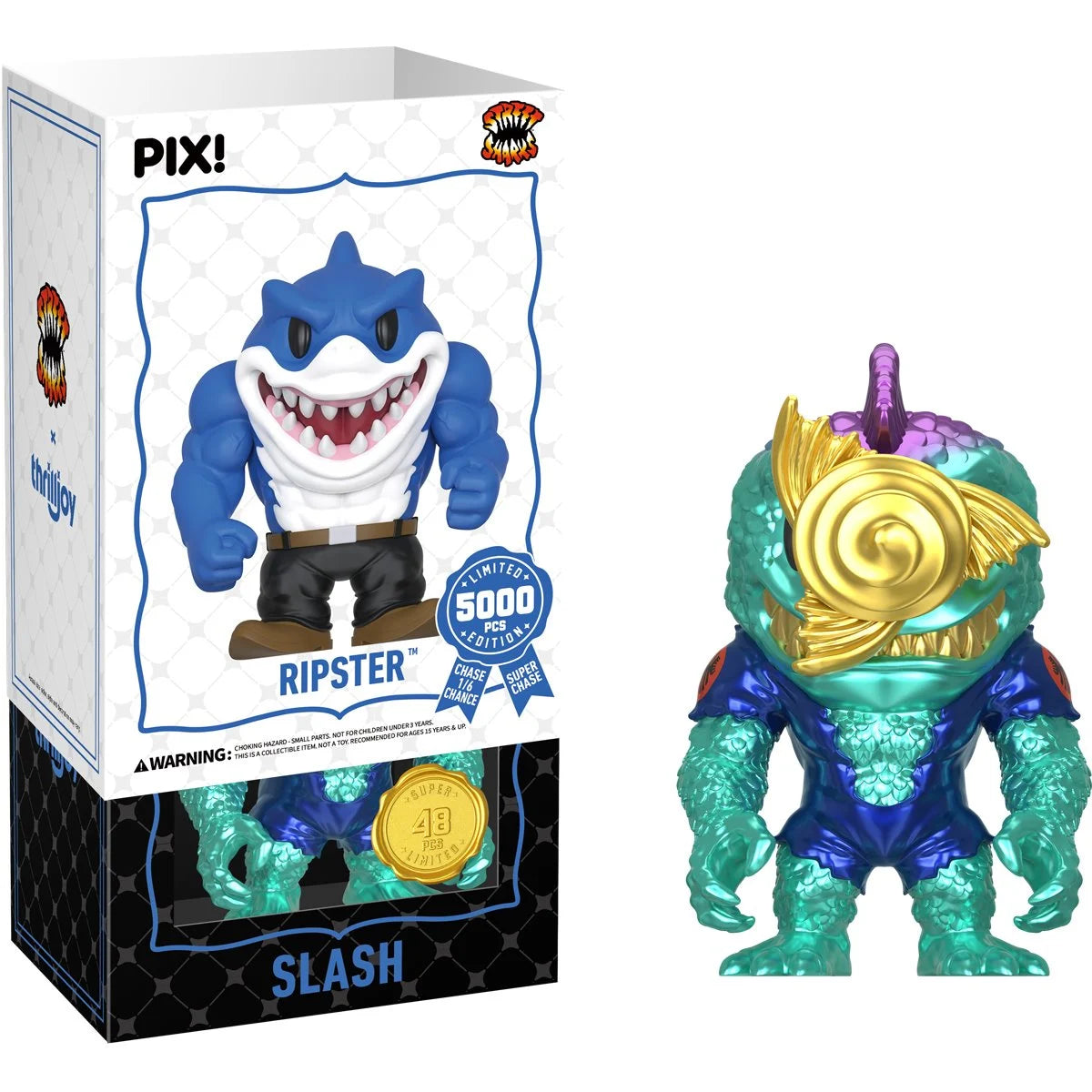 Thrilljoy PIX! Street Sharks Ripster Vinyl Figure