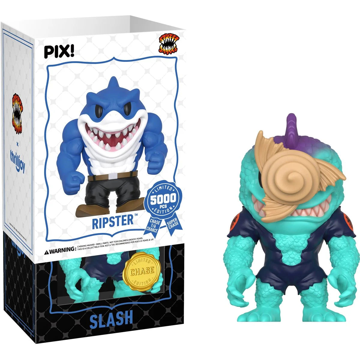 Thrilljoy PIX! Street Sharks Ripster Vinyl Figure