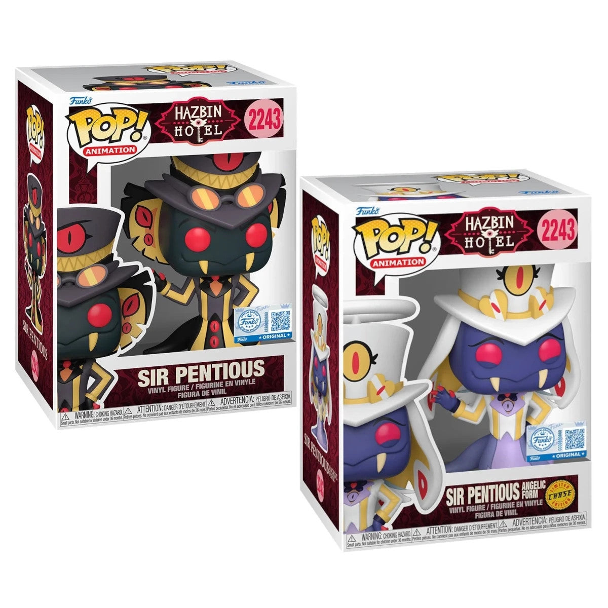 Funko POP! Hazbin Hotel Sir Pentious Chase & Common Bundle #2243