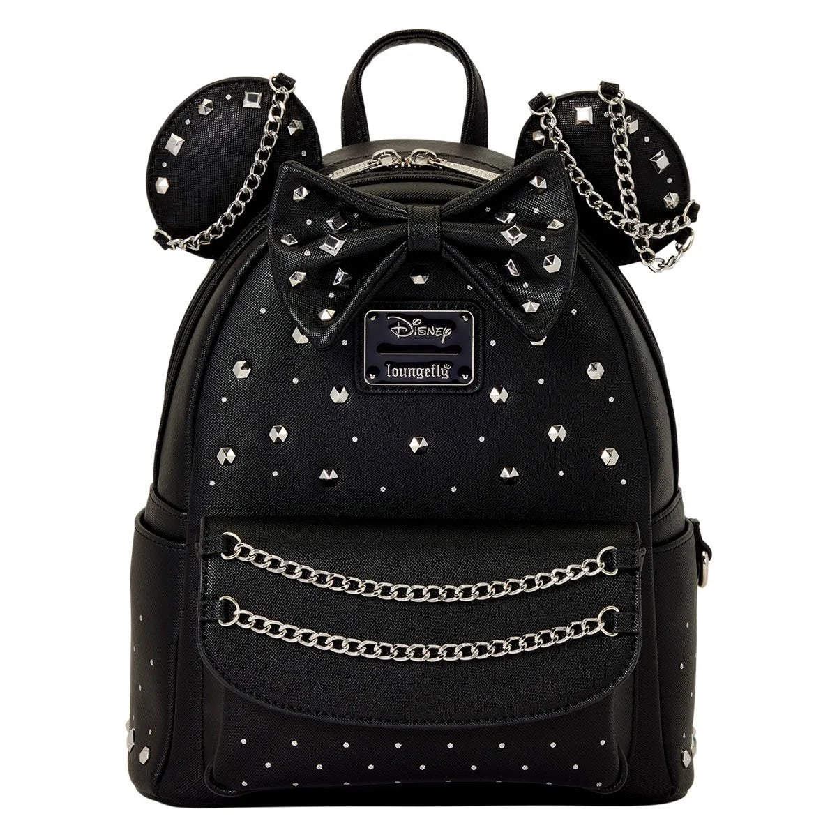Loungefly Minnie Mouse Studs and Chains Mini-Backpack