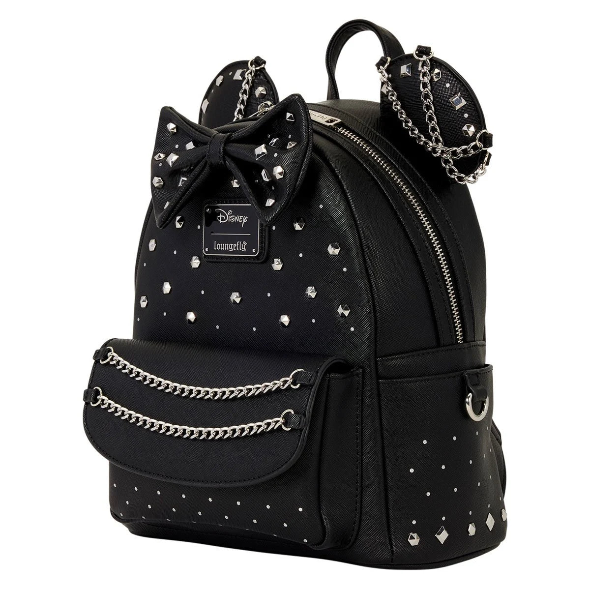 Loungefly Minnie Mouse Studs and Chains Mini-Backpack