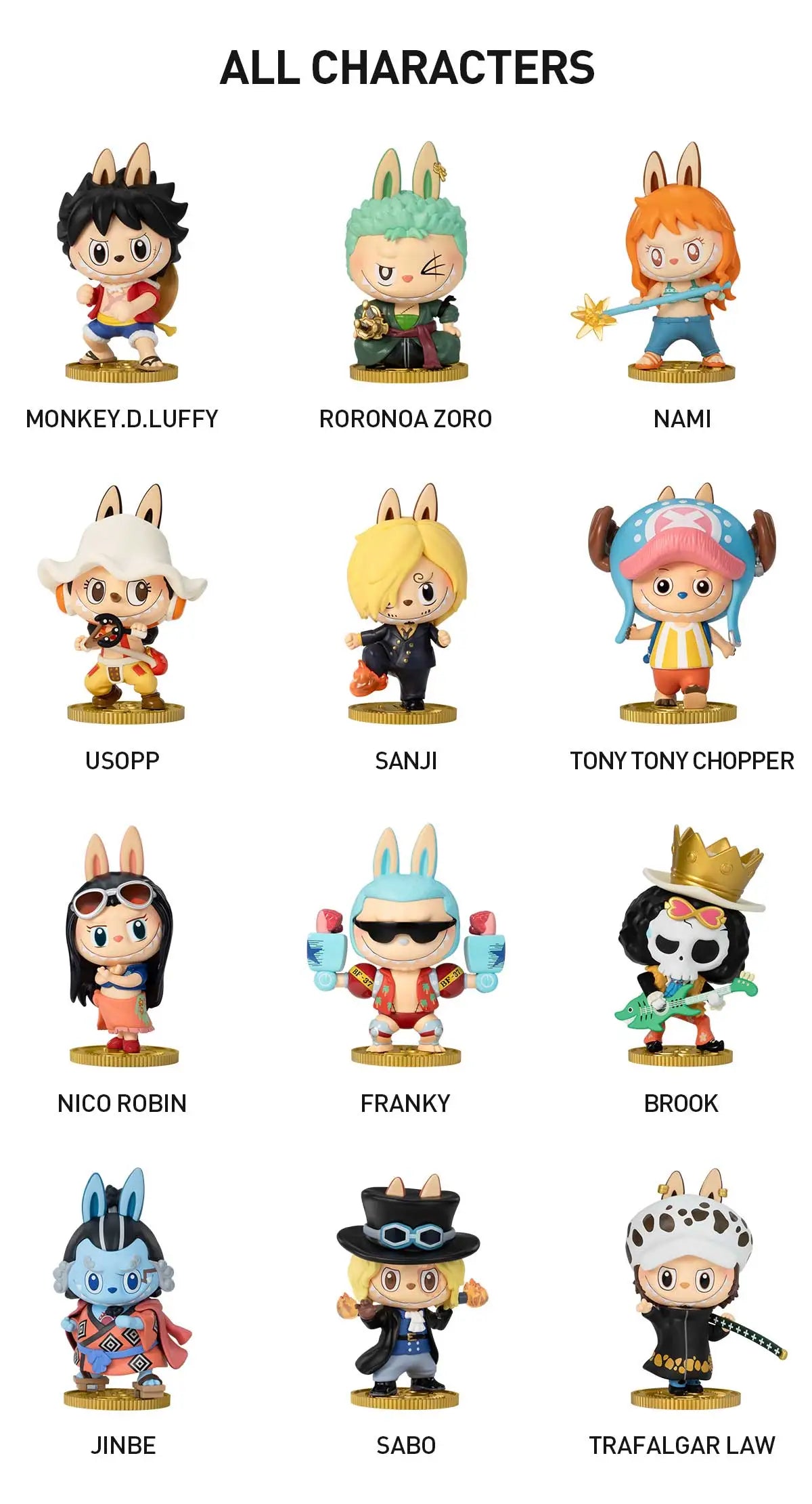 POPMART Labubu THE MONSTERS x One Piece Blind Box