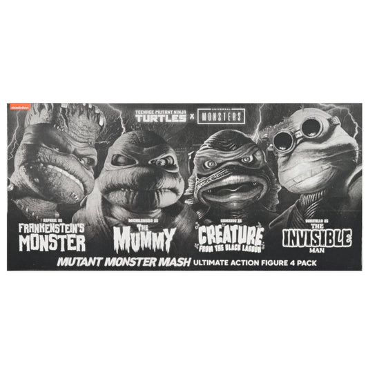 NECA Universal Monsters x TMNT Black & White Action Figure 4-Pack
