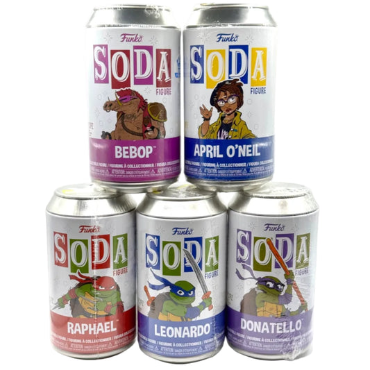 5x TMNT Teenage Mutant Ninja Turtles Funko SODA Lot