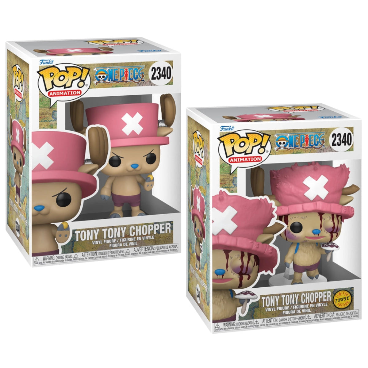 Funko POP! One Piece Tony Tony Chopper Chase & Common Bundle #2340