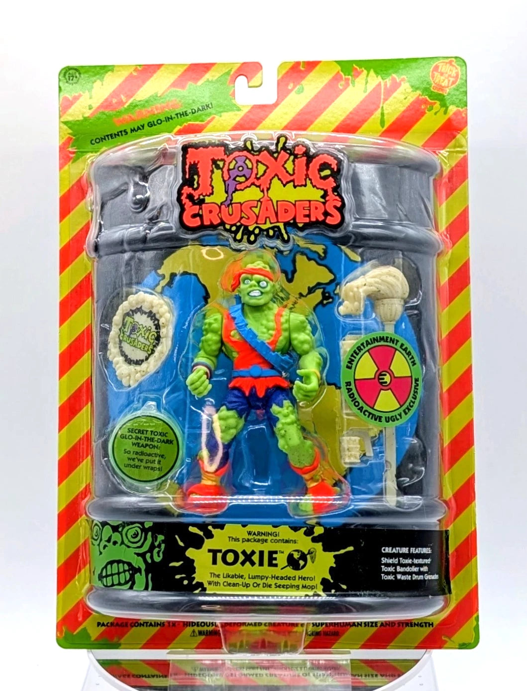 Trick or Treat Studios Toxic Crusaders Toxie GLOW  5" Action Figure EE Exclusive