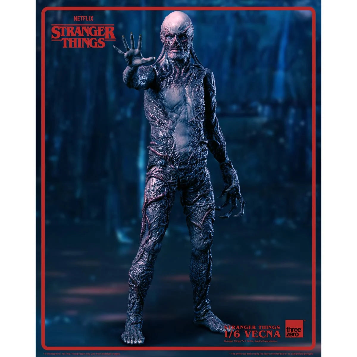 Stranger Things action figure of the Demogorgon with Netflix logo