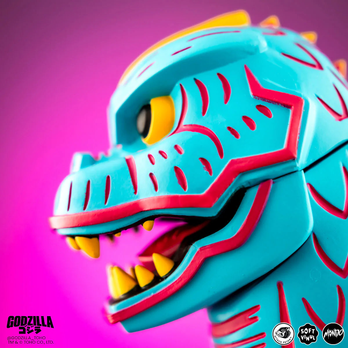 MONDO Godzilla Vice City Rage Variant by Attack Peteroza LE 500 pcs