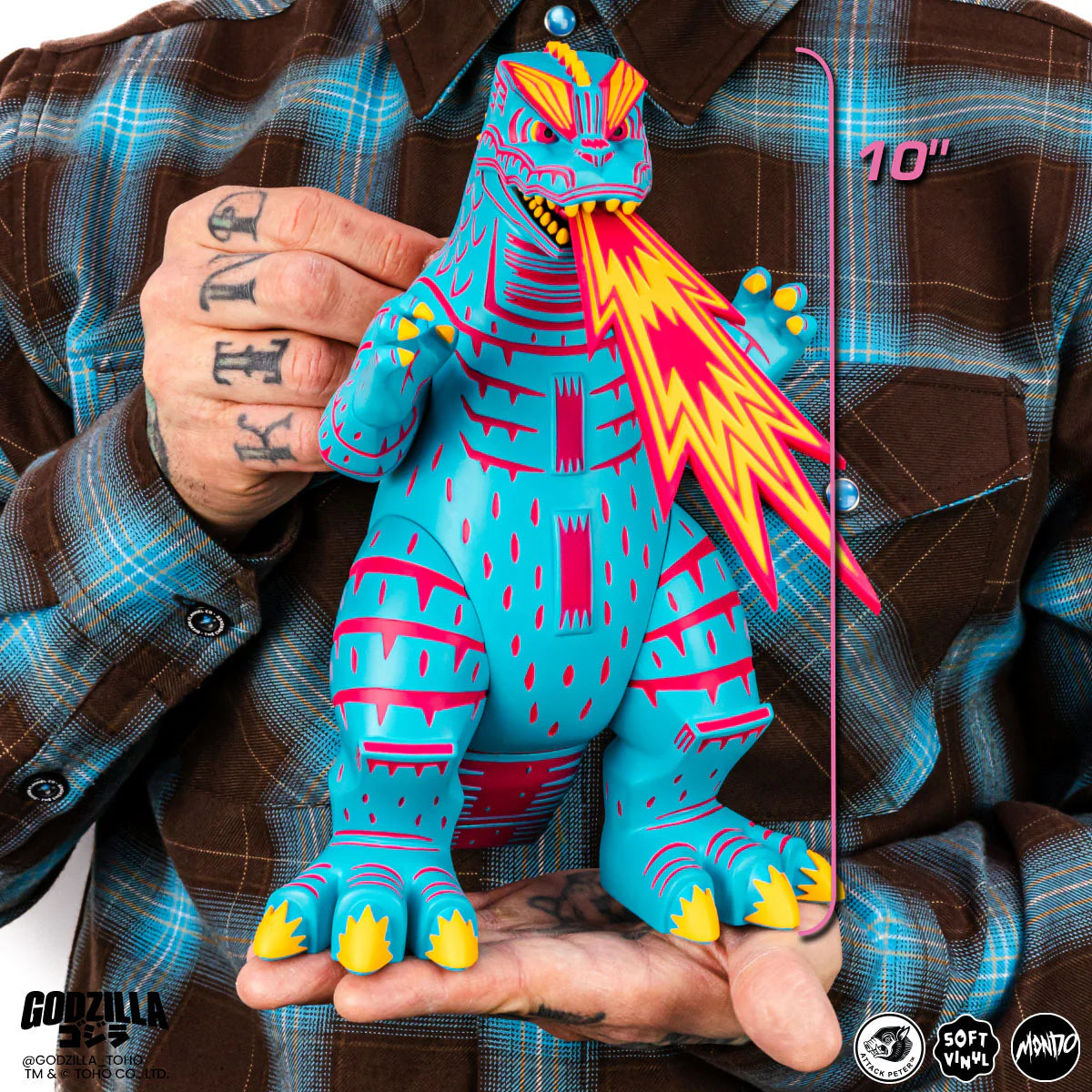 MONDO Godzilla Vice City Rage Variant by Attack Peteroza LE 500 pcs