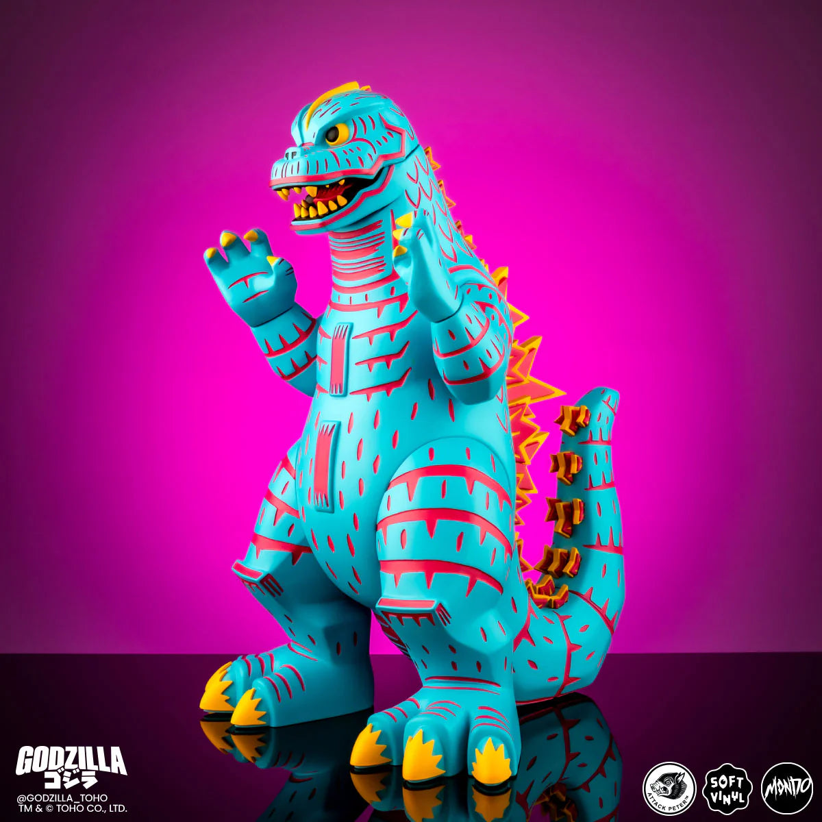 MONDO Godzilla Vice City Rage Variant by Attack Peteroza LE 500 pcs