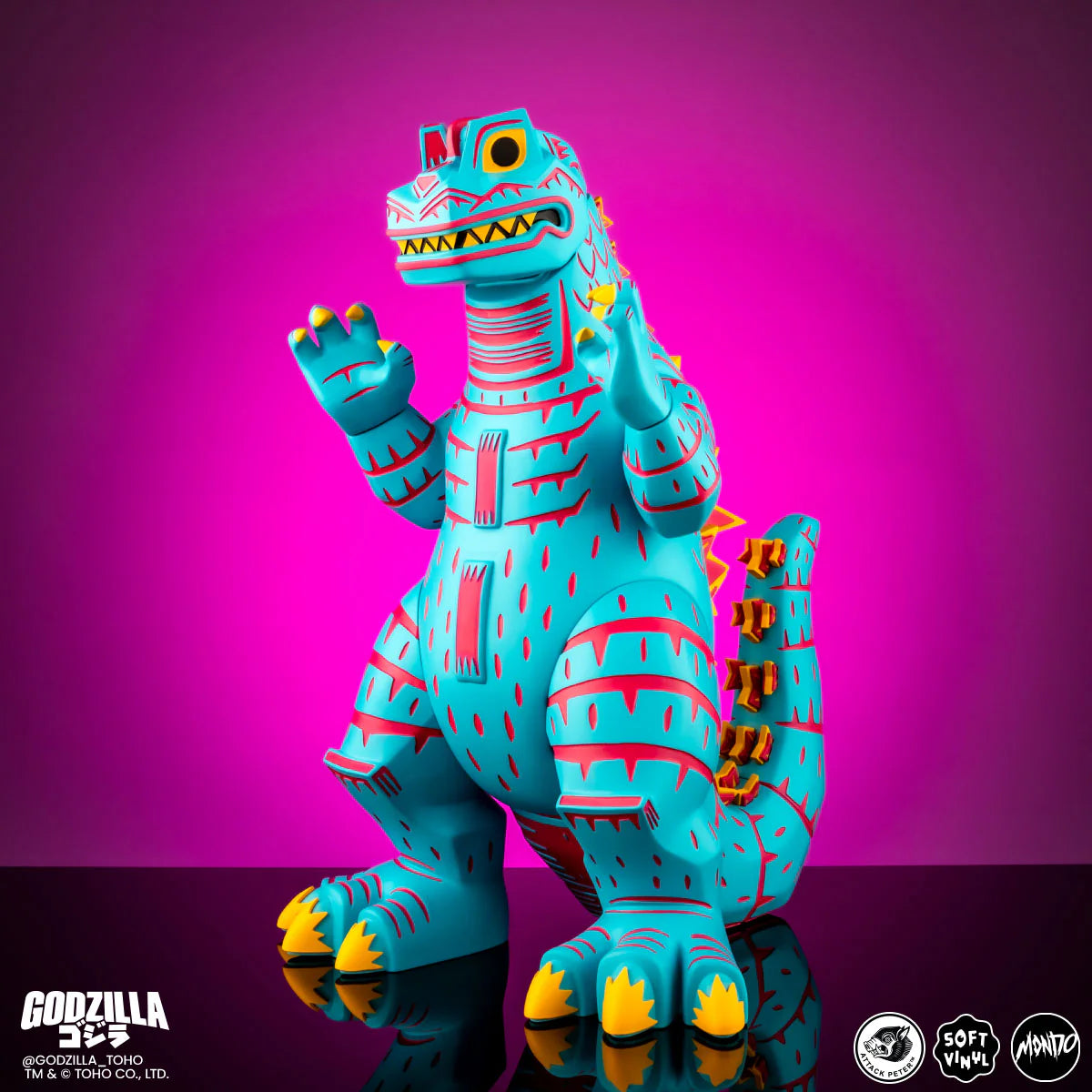 MONDO Godzilla Vice City Rage Variant by Attack Peteroza LE 500 pcs