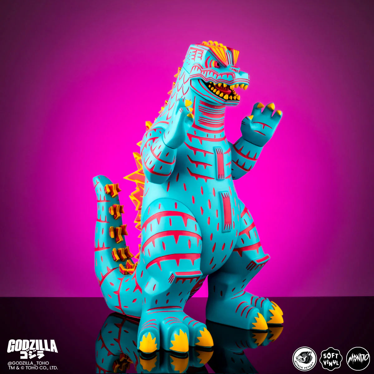 MONDO Godzilla Vice City Rage Variant by Attack Peteroza LE 500 pcs