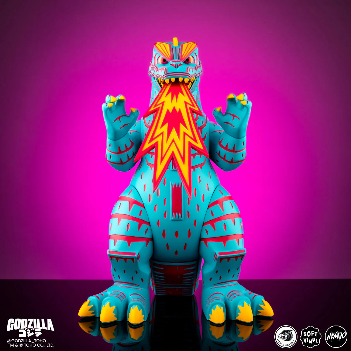 MONDO Godzilla Vice City Rage Variant by Attack Peteroza LE 500 pcs