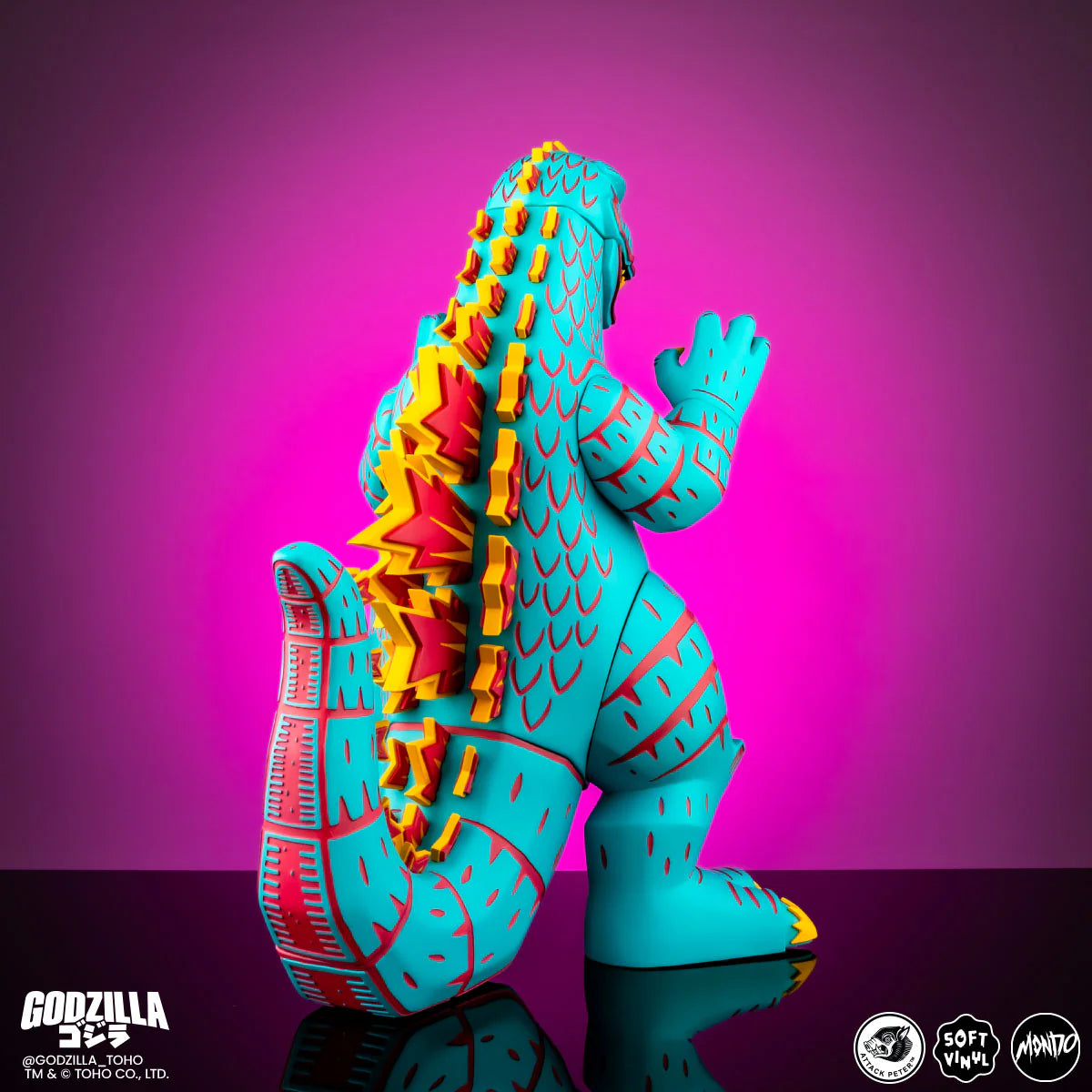 MONDO Godzilla Vice City Rage Variant by Attack Peteroza LE 500 pcs