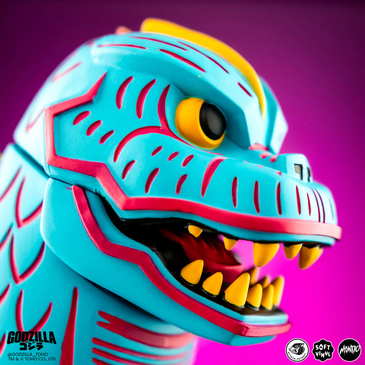 MONDO Godzilla Vice City Rage Variant by Attack Peteroza LE 500 pcs