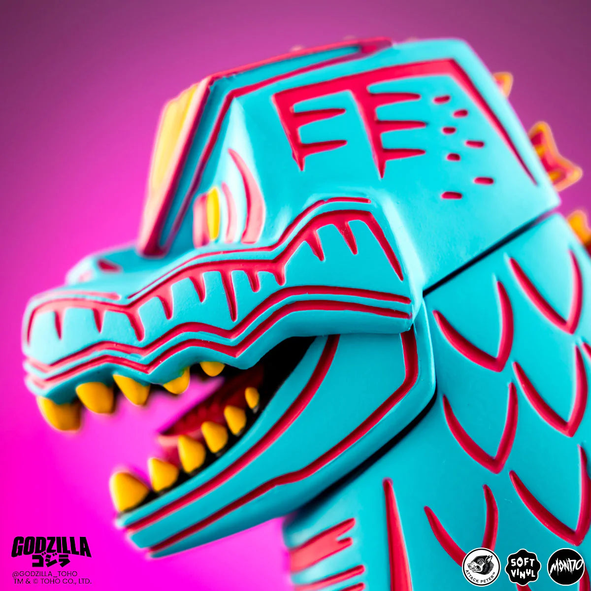 MONDO Godzilla Vice City Rage Variant by Attack Peteroza LE 500 pcs