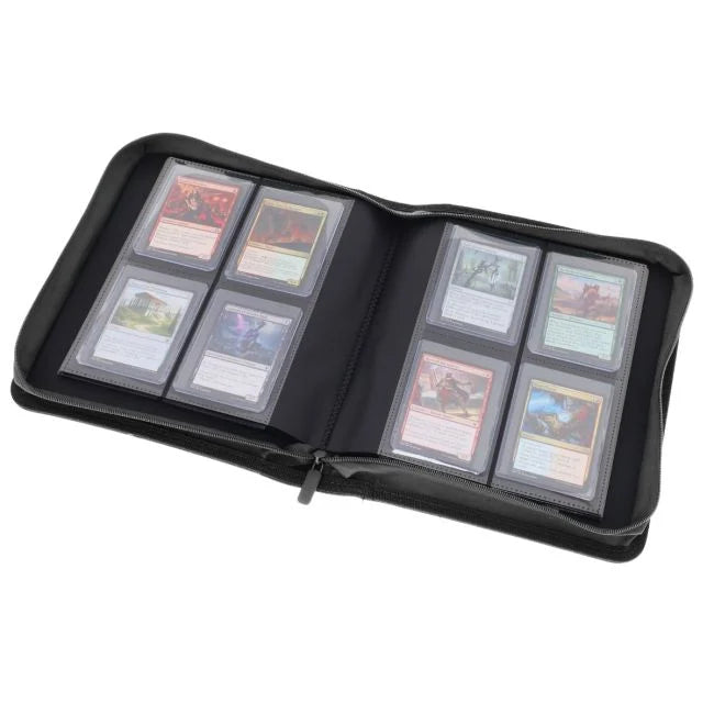 Z-Folio 4-Pocket LX Trading Card Album for Toploaders (Black)