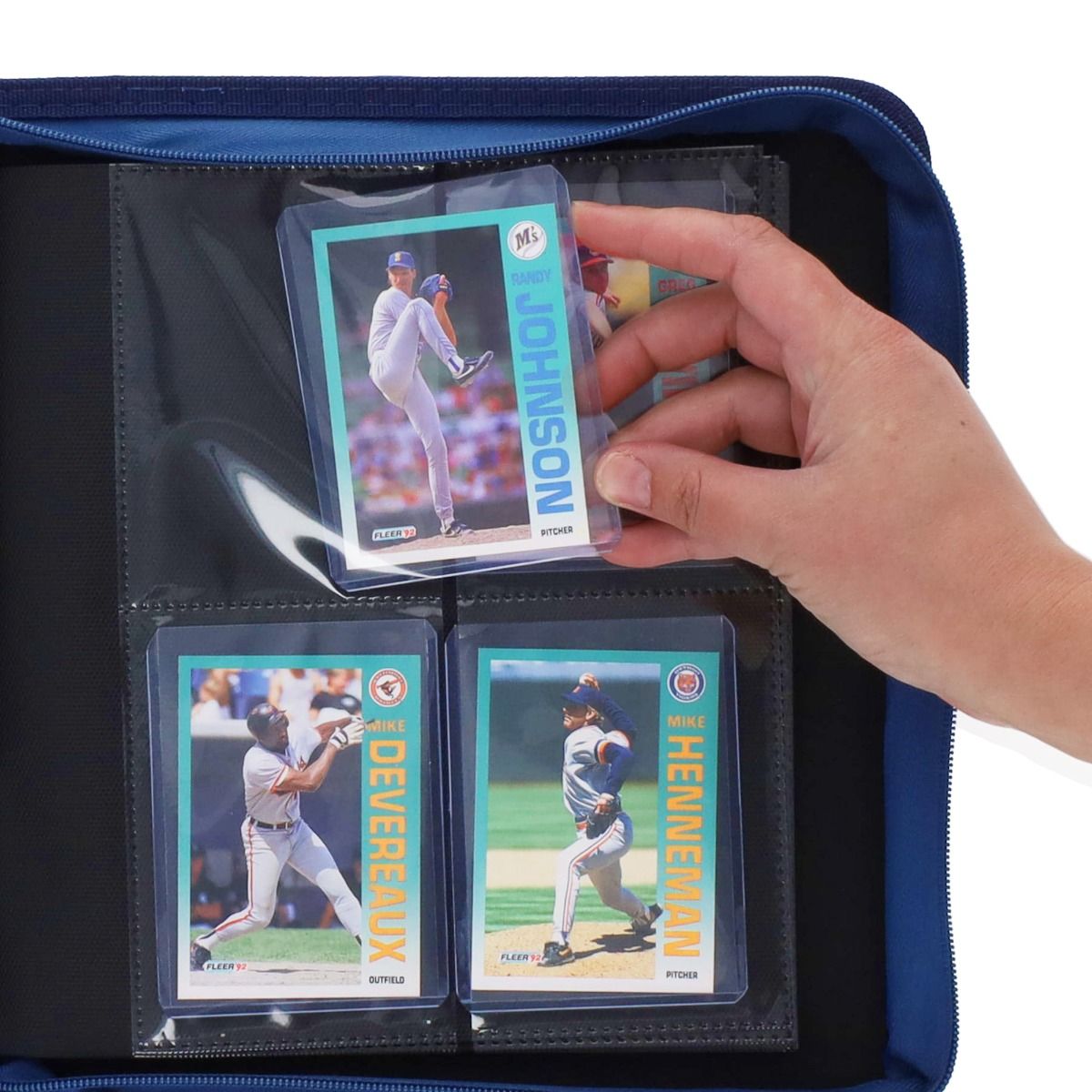 Z-Folio 4-Pocket LX Trading Card Album for Toploaders (Blue)