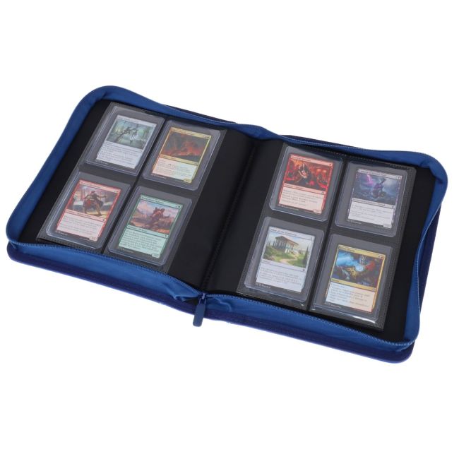 Z-Folio 4-Pocket LX Trading Card Album for Toploaders (Blue)