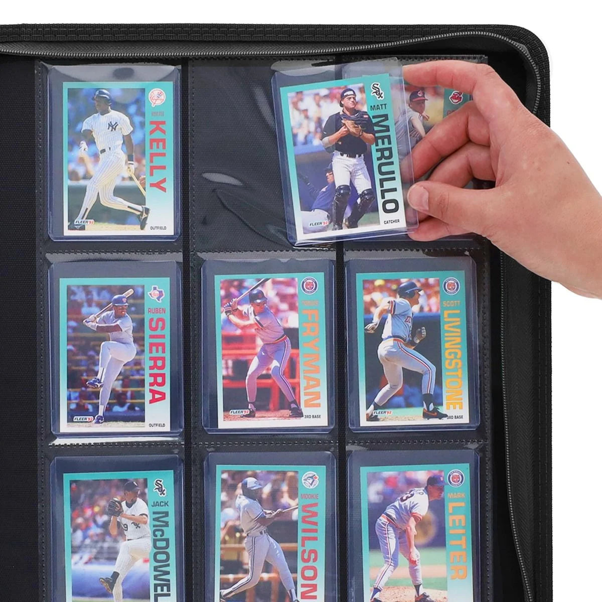 Z-Folio 9-Pocket LX Trading Card Album for Toploaders (Black)
