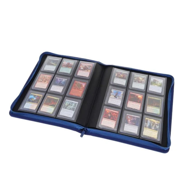 Z-Folio 9-Pocket LX Trading Card Album for Toploaders (Blue)