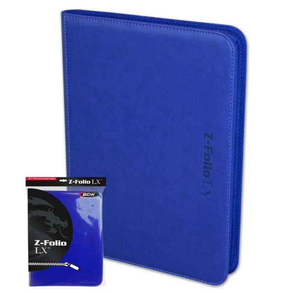 Z-Folio 9-Pocket LX Trading Card Album (Blue)
